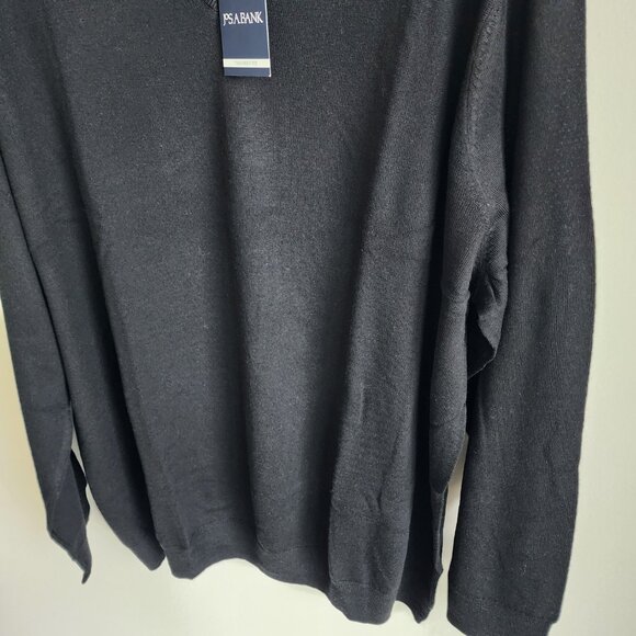 3xb Sweater Black Jos A Bank V Neck Merino Wool New Nwt Mens Tailored 3xl Size - Picture 8 of 16